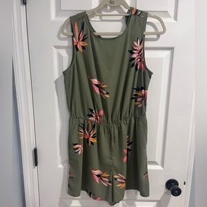 A New Day (Target) Olive Green Romper. Size Large.